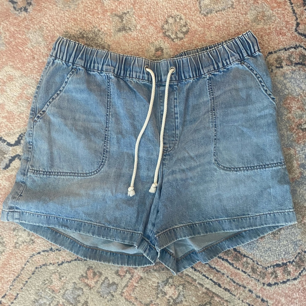 NWT J. Crew Denim drawstring short